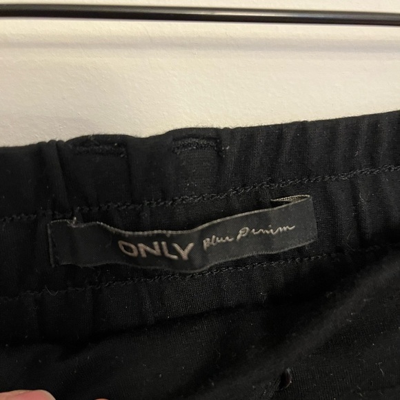 Only black  trousers straight leg ankle crop comfy pants size large - Picture 3 of 7